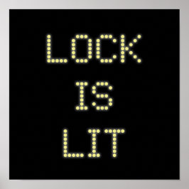 Lock is Lit Pinball Poster #9 ポスター
