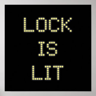 Lock is Lit Pinball Poster #9 ポスター