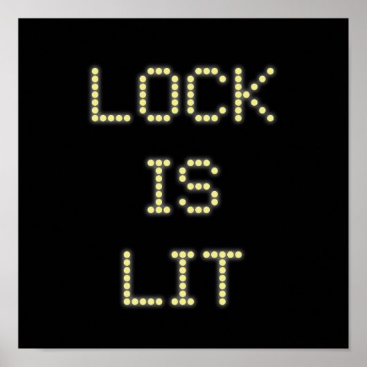 Lock is Lit Pinball Poster #9 ポスター (正面)