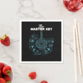 Lock Picker Locksmithing Locksport Gift The Master スタンダードカクテルナプキン (インサイチュ)