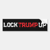 Lock Trump Up Political バンパーステッカー (正面)