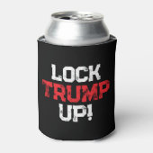Lock Trump Up Political 缶クーラー (缶正面)