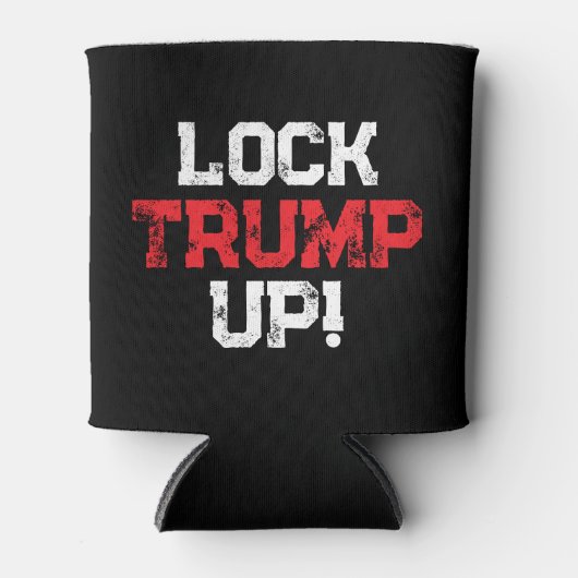 Lock Trump Up Political 缶クーラー (正面)