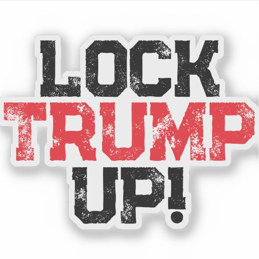 Lock Trump Up Political Laptop シール (正面)