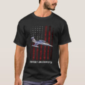 lockheed f-104スターファイターf 104aスターファイター tシャツ (正面)