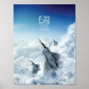 Lockheed Martin F-22の猛禽ポスター ポスター