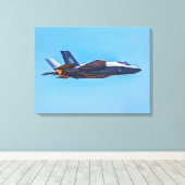 Lockheed Martin F-35A稲妻IIキャンバス印刷 キャンバスプリント (インサイチュ (ウッドフロア))