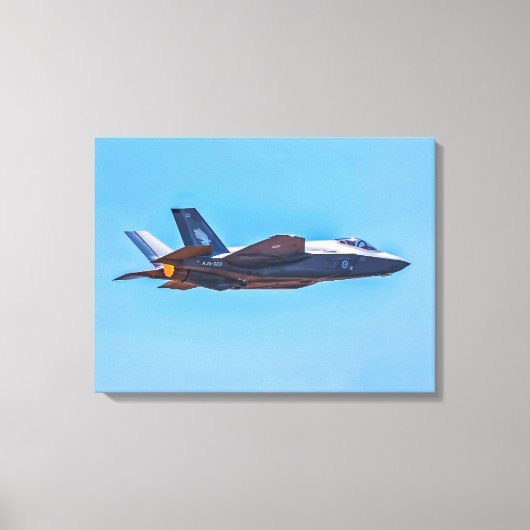 Lockheed Martin F-35A稲妻IIキャンバス印刷 キャンバスプリント (正面)