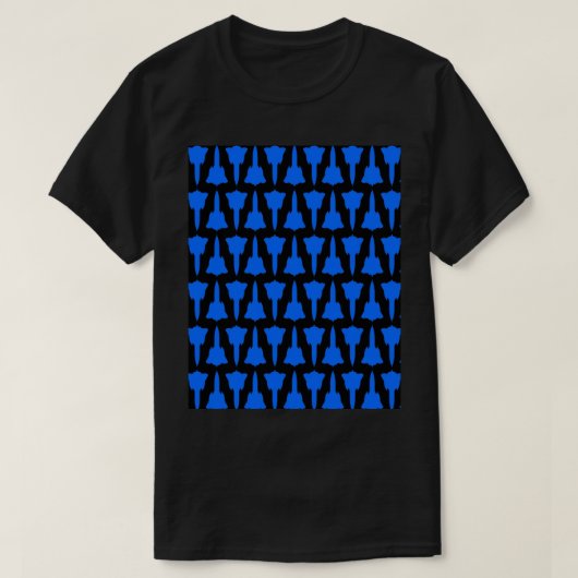 Lockheed SR-71 Blackbird - Blue _amp_ Black Patter Tシャツ (デザイン正面)