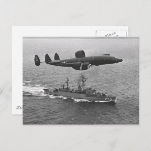 Lockheed WV-2 Super Constellation ポストカード (正面/裏面)