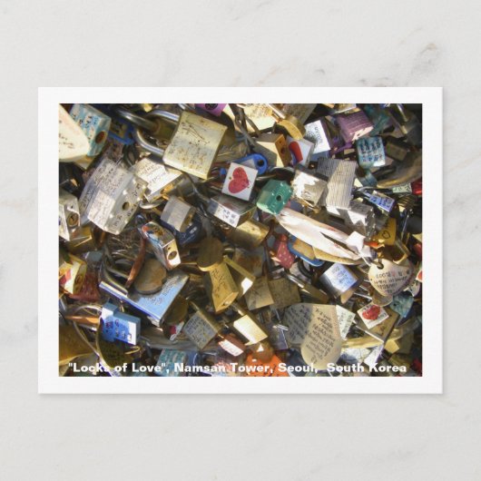 Locks of Love/ソウルタワー（韓国） ポストカード (正面)