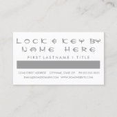 LOCKSMITHのお客様モダンの評価(正方形) ロイヤリティカード (裏面)