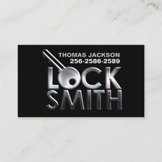 Locksmithサービスの名刺 名刺 (正面)