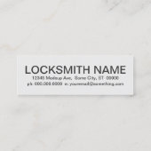 locksmithロイヤリティカード（レトログレード） ロイヤリティカード (裏面)