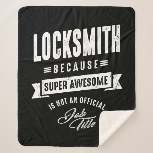 Locksmith作業職種ギフト シェルパブランケット (正面)
