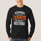 Locksmith Key Maker Locksmithing Lock Picker Techn Tシャツ (正面)
