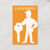 Locksmith Verticalクールビジモダンネスカード 名刺 (正面)
