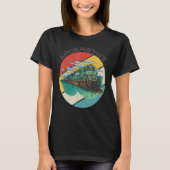 Locomotive Conductor Railroad Train Railway Rails Tシャツ (正面)