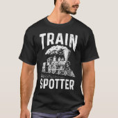 Locomotive Railway Model Train Railroad  Train Spo Tシャツ (正面)