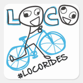 LOCORidesステッカー スクエアシール