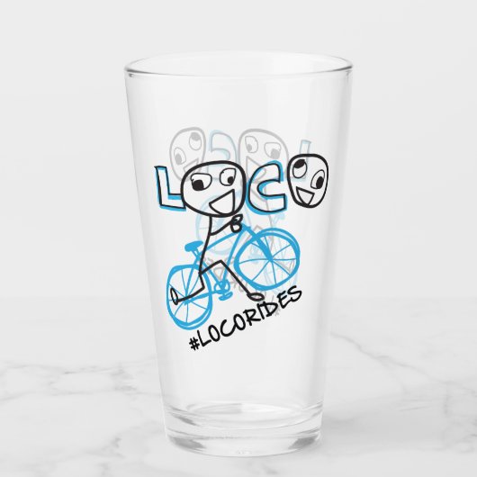 LOCORides印刷ガラス タンブラーグラス (正面)