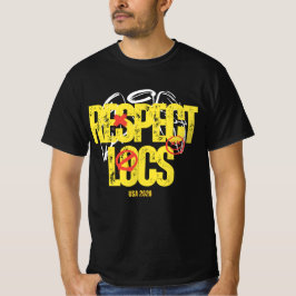 「Locsを敬う」メンズドレッドロックグラフィックTシャツ Tシャツ