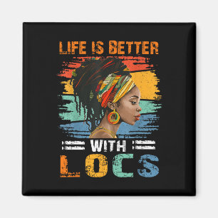 Locs Black Women Meline Africの方が人生は良い マグネット