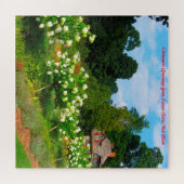 Locust Grove New York.クリスマスグリーティングジグソーP ジグソーパズル (横)