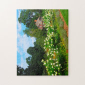 Locust Grove New York.クリスマスグリーティング ジグソーパズル (縦)