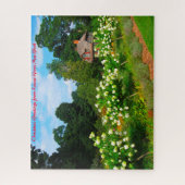 Locust Grove New York.クリスマスグリーティング ジグソーパズル (縦)