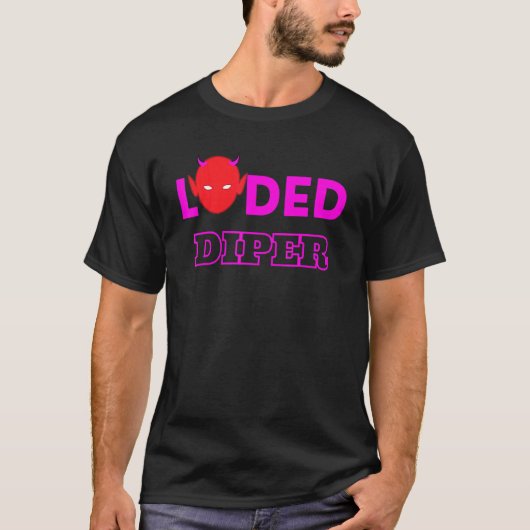 Loded Diper かわいい ユニセックス Tシャツ (正面)