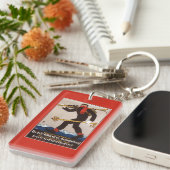 Lodenのスキーはスキー広告ポスターに着せます キーホルダー (正面右)