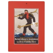 Lodenのスキーはスキー広告ポスターに着せます クリップボード (裏面)