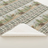 Lodge Bear Plaid シェルパブランケット (3/4)
