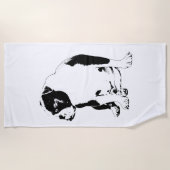 Lodge Pool, Clear Lines ビーチタオル (正面)