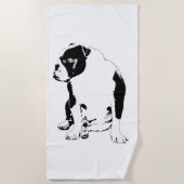 Lodge Pool, Clear Lines ビーチタオル (正面)