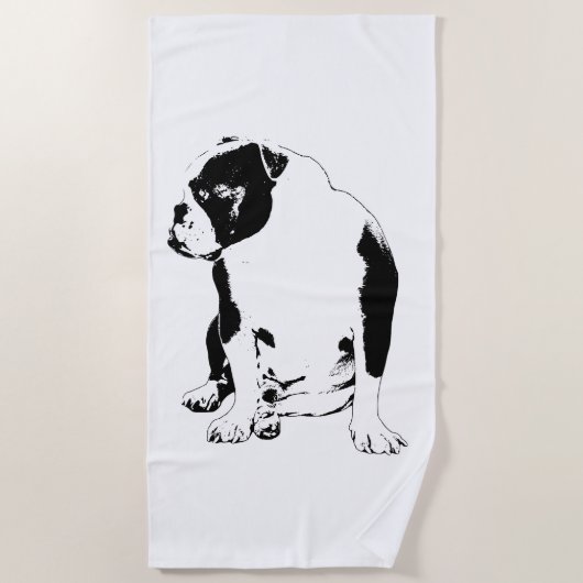 Lodge Pool, Clear Lines ビーチタオル (正面)