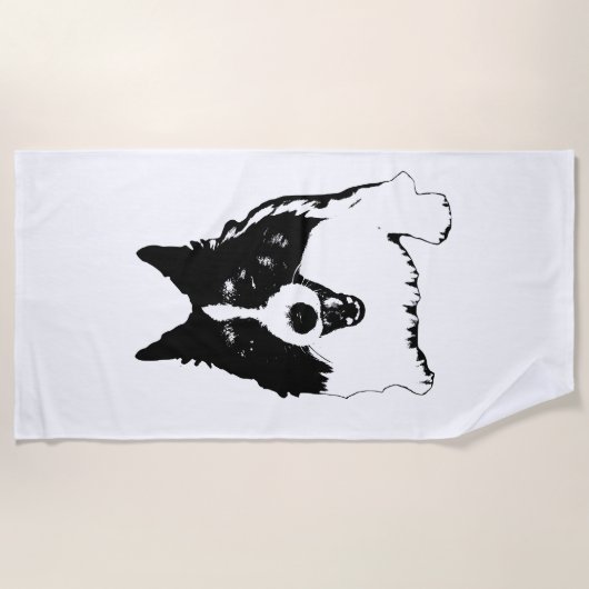 Lodge Pool, Clear Lines ビーチタオル (正面)