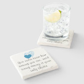 Loeys-Dietzの大理石のコースター ストーンコースター (横)