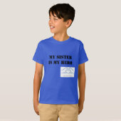 Loeys-Dietz妹は私のヒーローのラグランシャツ Tシャツ (正面フル)