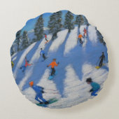 Lofer 2010年スキーヤー ラウンドクッション (裏面)