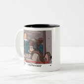 Lofi Hiphop Chill Radio ツートーンマグカップ (正面左)