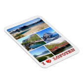 Lofoten - I Love – ノルウェー – マグネット (右側)