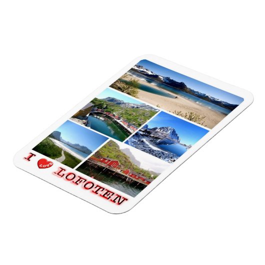 Lofoten - I Love – ノルウェー – マグネット (左側)