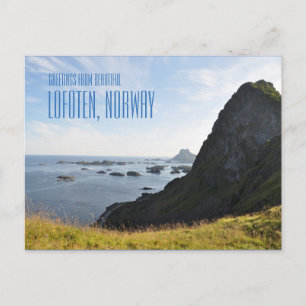 Lofoten Islands,ノルウェーの写真カードからの挨拶 ポストカード