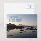 Lofoten Islands，ノルウェーの写真カードからの挨拶 ポストカード (正面/裏面)