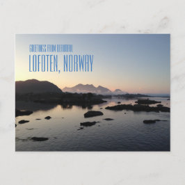 Lofoten Islands，ノルウェーの写真カードからの挨拶 ポストカード