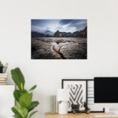 Lofoten Islands Mountain Landscape写真 ポスター (ホームオフィス)