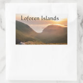 Lofoten Islands Norway長方形シール 長方形シール (バッグ)