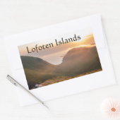 Lofoten Islands Norway長方形シール 長方形シール (封筒)